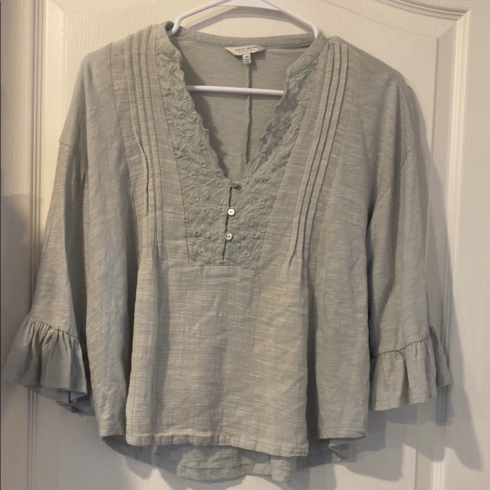 Women's Light Gray Blouse p2p 20
